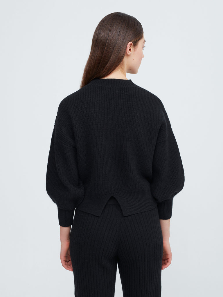 Close to you Cashmere Sweater - Black - Movers & Cashmere
