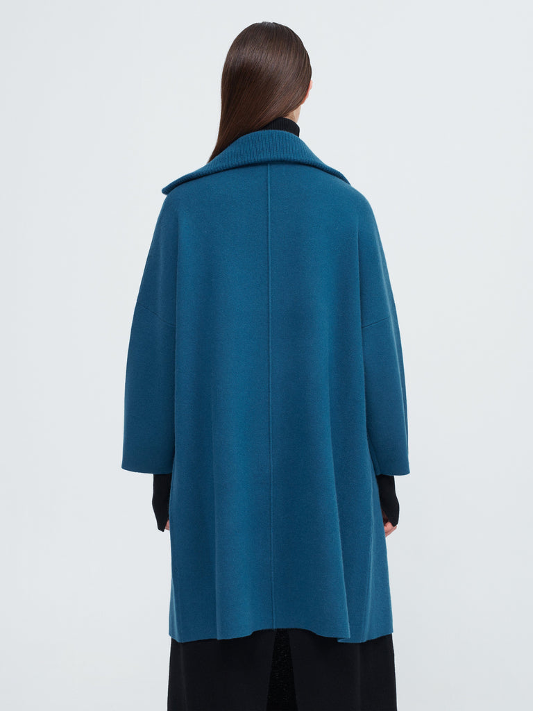 The Movers Cashmere Coat - Island Blue - Movers & Cashmere