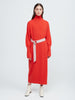 In the Moment Turtleneck Dress - Poppy Red - Movers & Cashmere