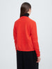 Aarhus Cashmere-Leather Bomber - Poppy Red - Movers & Cashmere