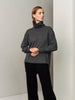 [ECO Cashmere] In the Form Eco-Cashmere Turtleneck Sweater - Dark Grey - Movers & Cashmere