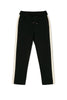 CMMC Striped Cashmere Track Pants - Noir x White - Movers & Cashmere