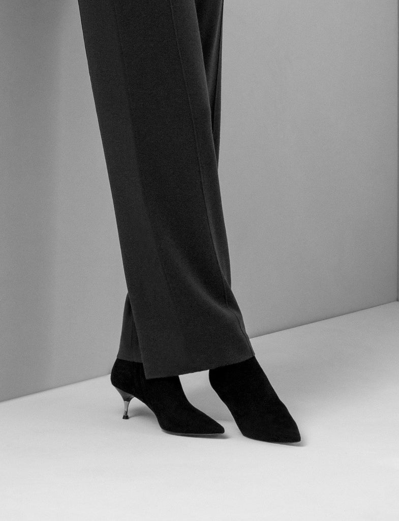 The Structured Trousers - Dark Olive Brown - Movers & Cashmere