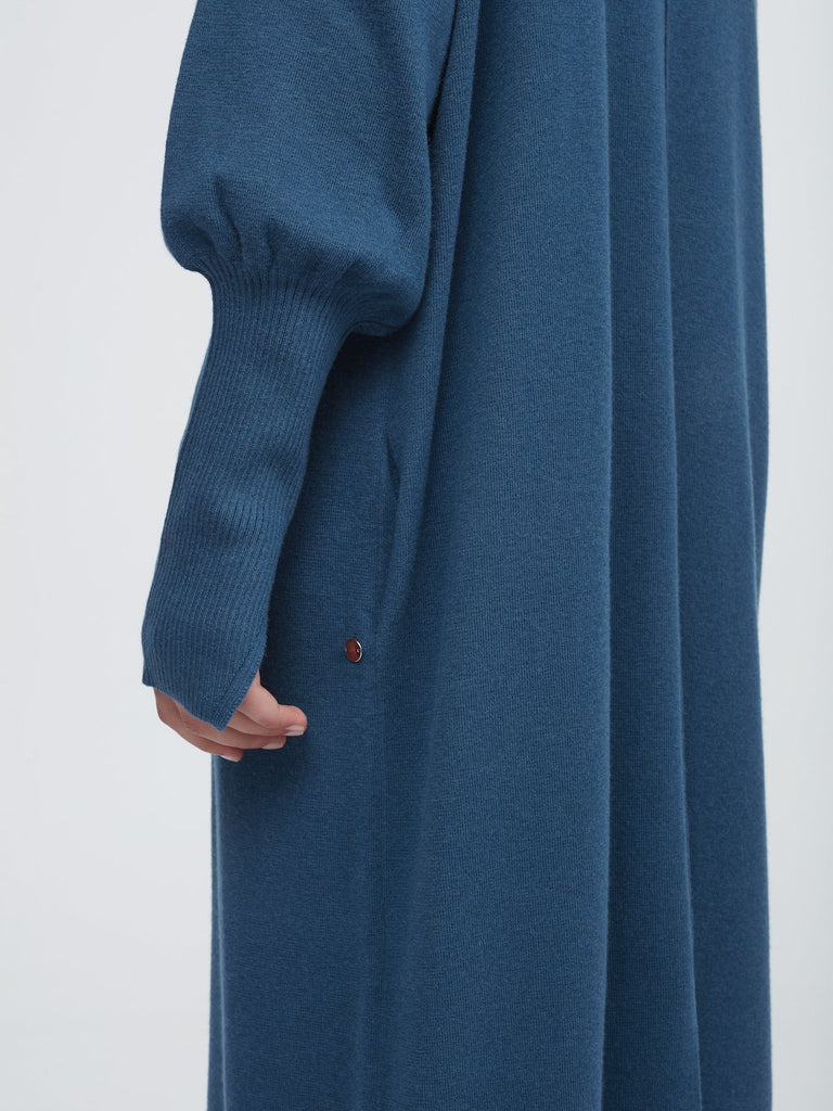 In the Moment Turtleneck Dress - Island Blue In the Moment Turtleneck Dress - Island Blue