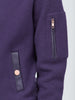Aarhus Cashmere-Leather Bomber - Violet Purple - Movers & Cashmere