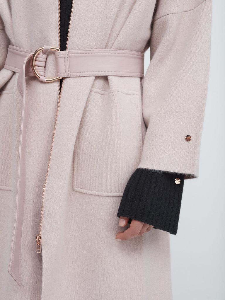 The Movers Cashmere Coat - Dusty Pink - Movers & Cashmere