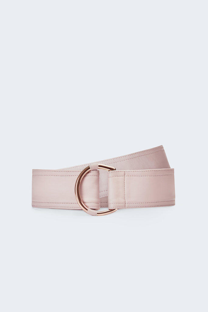 Center-in Rose Gold Leather Belt - Rose - Movers & Cashmere