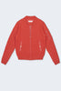 Aarhus Cashmere-Leather Bomber - Poppy Red - Movers & Cashmere