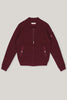 Aarhus Cashmere-Leather Bomber - Autumn Burgundy - Movers & Cashmere