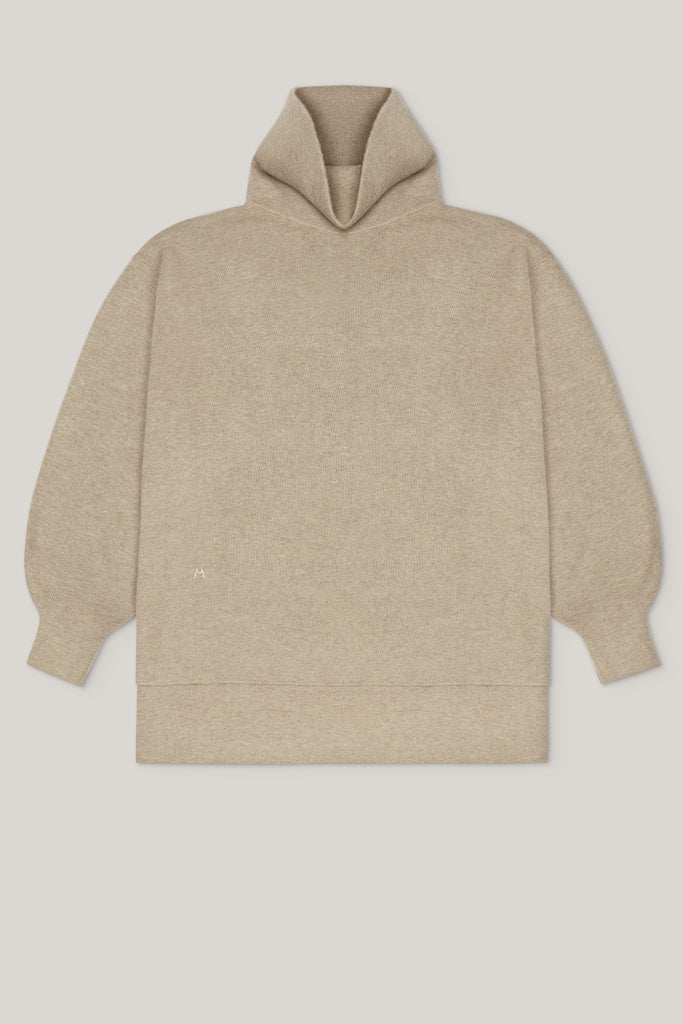 [ECO Cashmere] In the Form Eco-Cashmere Turtleneck Sweater - Light Taupe - Movers & Cashmere