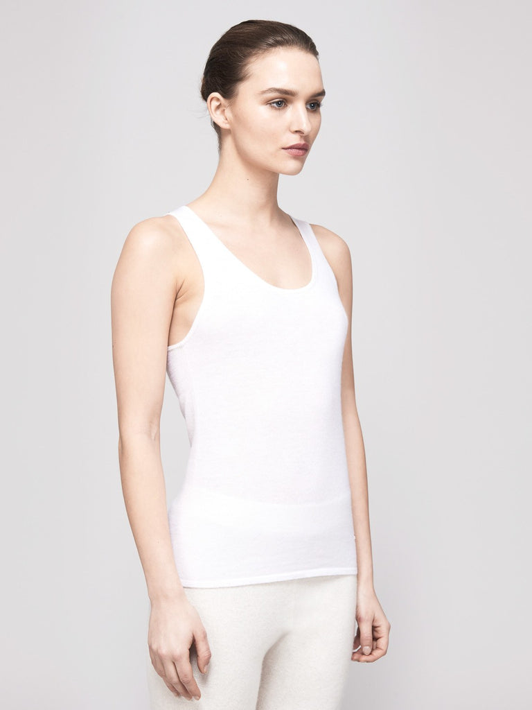 Mover-Breather Cashmere Tank - Winter White - Movers & Cashmere