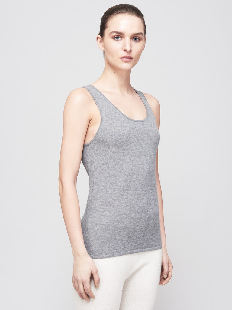 Mover-Breather Cashmere Tank - Grey Flannel - Movers & Cashmere