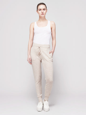 Go-Getter Cashmere Track Pants - Rosie Pastel Tau - Movers & Cashmere