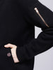 Globe-Trotter Two-Tone Cashmere Bomber - Black X Girasol Green - Movers & Cashmere