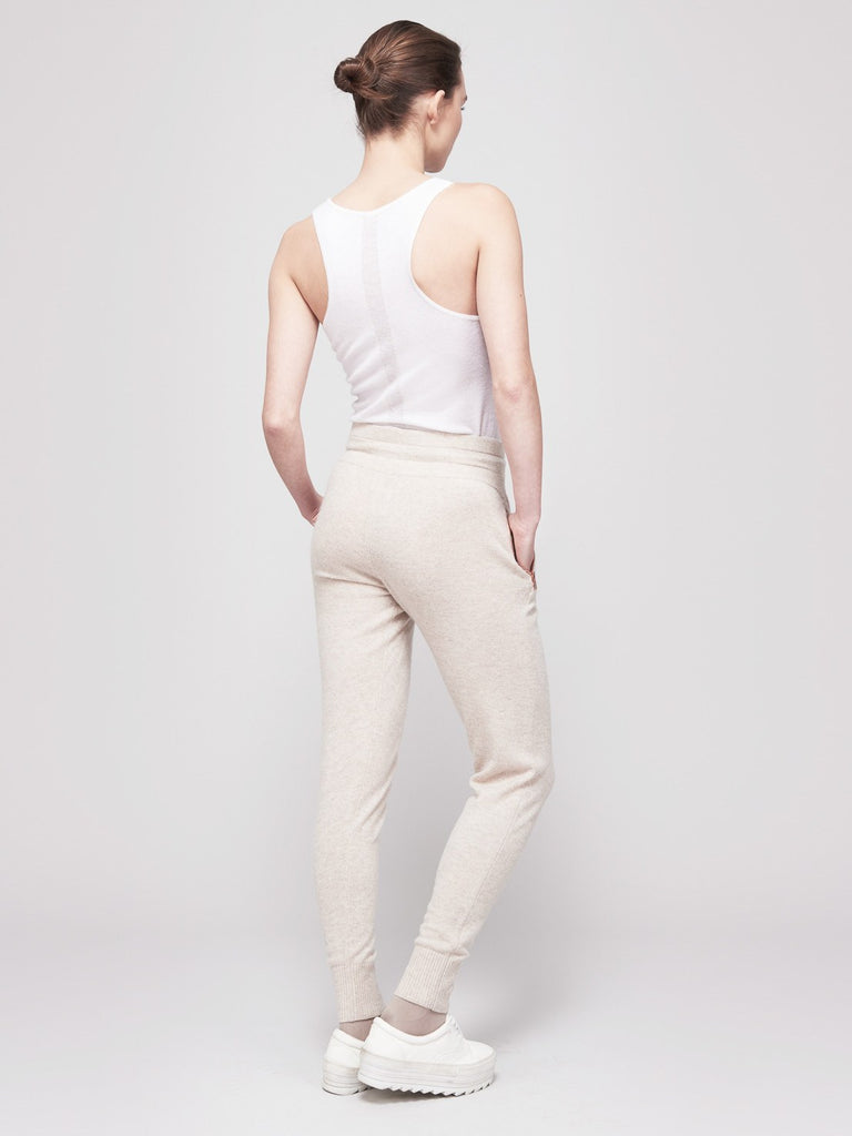 Go-Getter Cashmere Track Pants - Rosie Pastel Tau - Movers & Cashmere