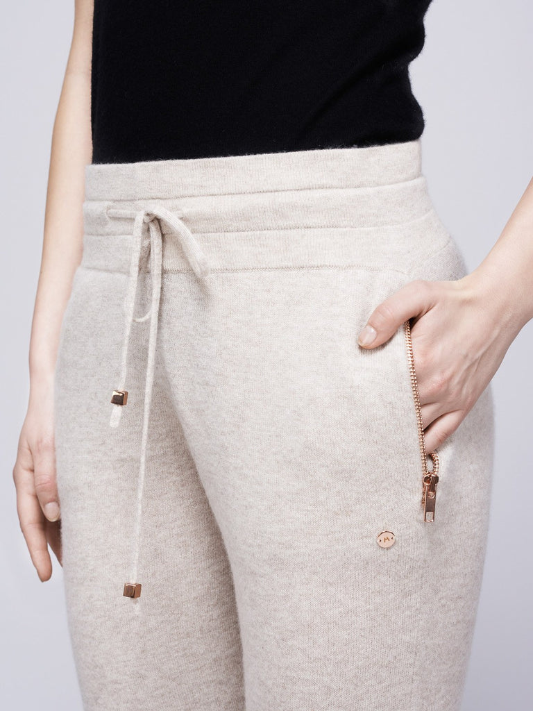 Go-Getter Cashmere Track Pants - Rosie Pastel Tau - Movers & Cashmere