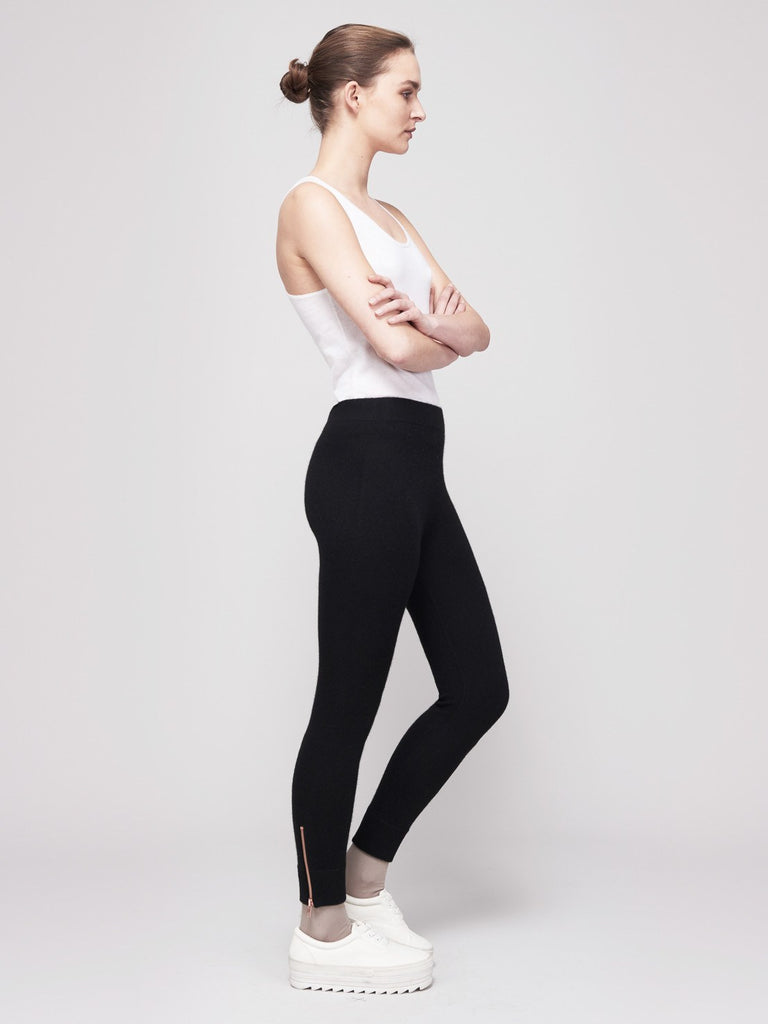 Go-Getter Cashmere Leggings - Black - Movers & Cashmere