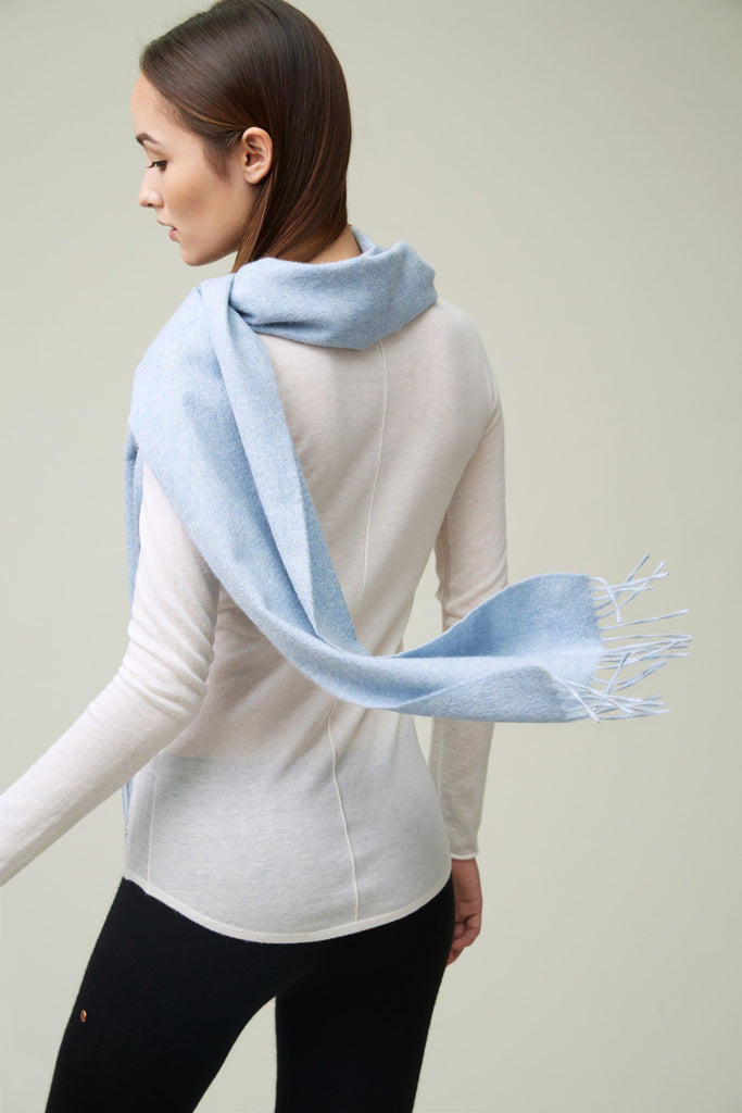 Cashmere Scarf - Vintage Blue [Seasonal Delight] - Movers & Cashmere