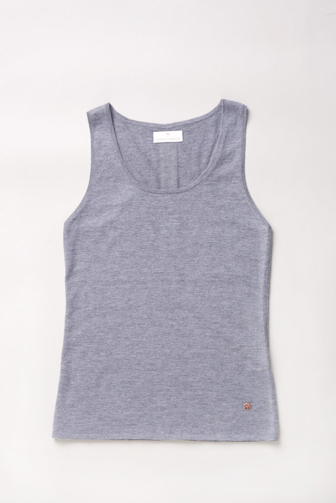 Mover-Breather Cashmere Tank - Grey Flannel - Movers & Cashmere