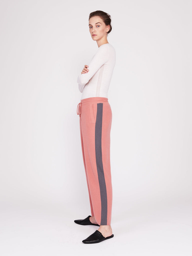 cashmere track pants