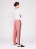 CMMC Striped Cashmere Track Pants - Sakura x Jet Grey - Movers & Cashmere